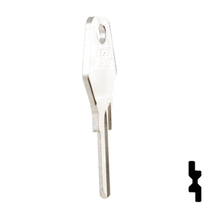 Uncut  Key Blank | Lowe & Fletcher | LF37 Residential-Commercial Key Ilco