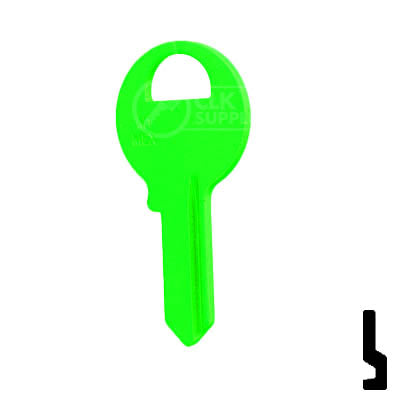 Uncut Key Blank | Master M1 | Neon (50PK) Residential-Commercial Key JMA USA