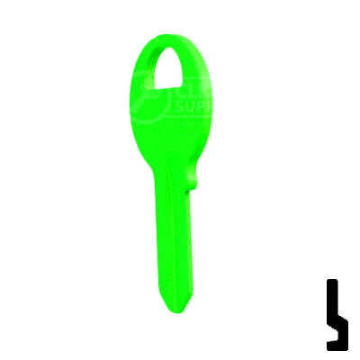 Uncut Key Blank | Master M1 | Neon (50PK) Residential-Commercial Key JMA USA