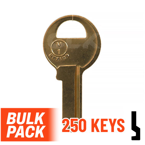 Uncut Key Blank | Master Padlock | M1 - 250 Pack Residential-Commercial Key JMA USA