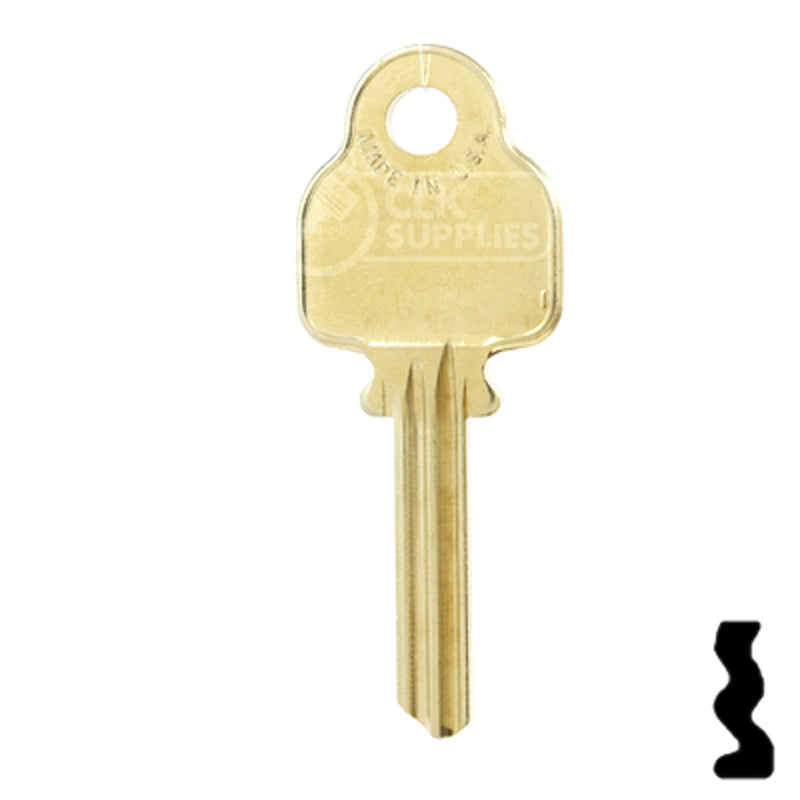 Uncut Key Blank | Medeco | 1543 Residential-Commercial Key Ilco