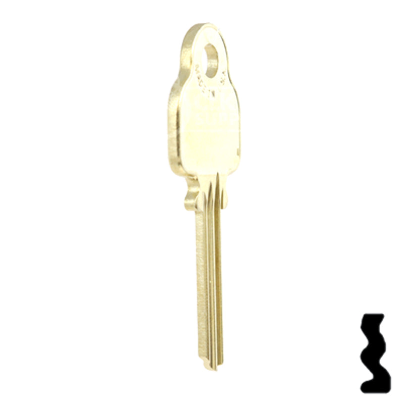 Uncut Key Blank | Medeco | 1543 Residential-Commercial Key Ilco