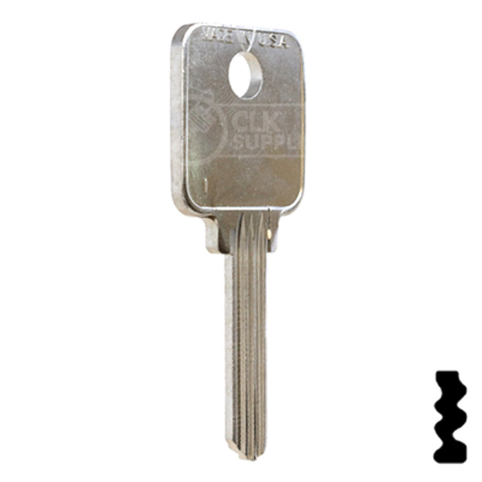 Uncut Key Blank | Medeco | 1644 Residential-Commercial Key Ilco