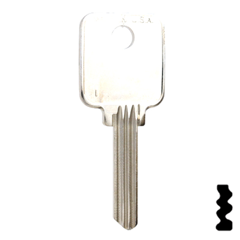 Uncut Key Blank | Medeco | 1644 Residential-Commercial Key Ilco