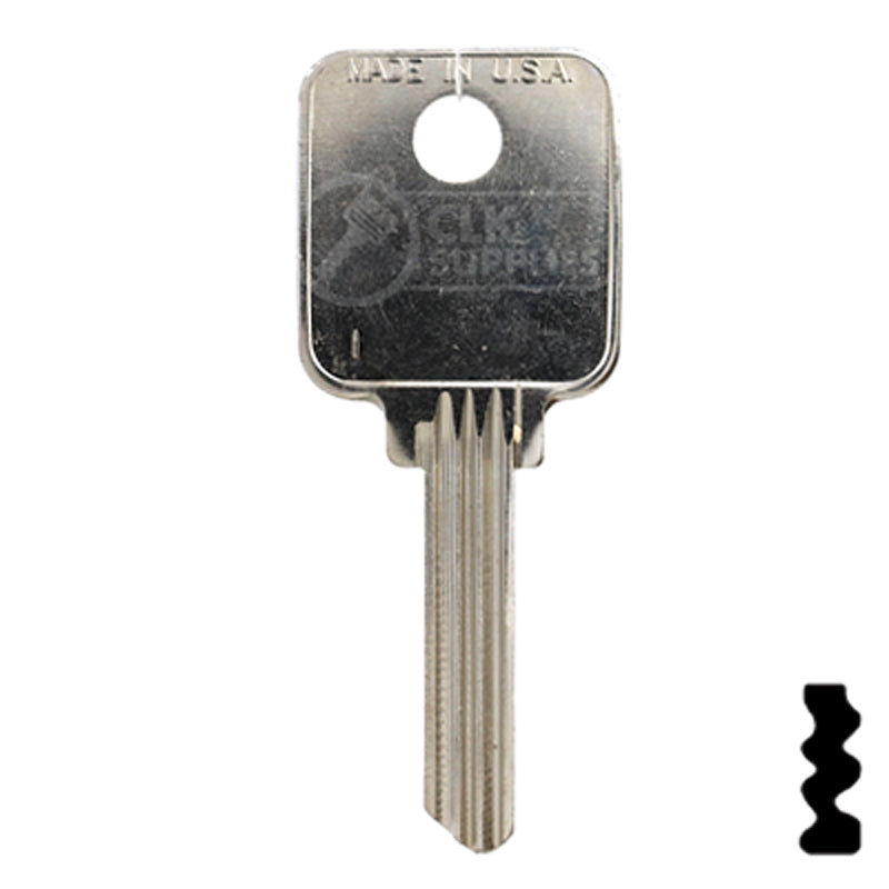 Uncut Key Blank | Medeco | 1644 Residential-Commercial Key Ilco