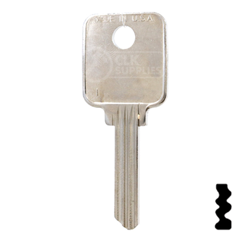 Uncut Key Blank | Medeco | 1644 Residential-Commercial Key Ilco