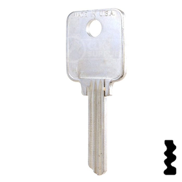 Uncut Key Blank | Medeco | 1644 Residential-Commercial Key Ilco