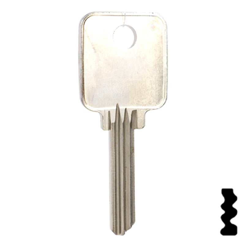 Uncut Key Blank | Medeco | 1644 Residential-Commercial Key Ilco