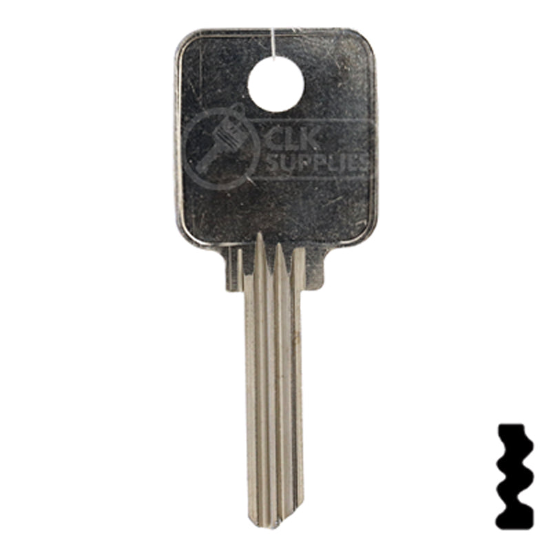 Uncut Key Blank | Medeco | 1644 Residential-Commercial Key Ilco