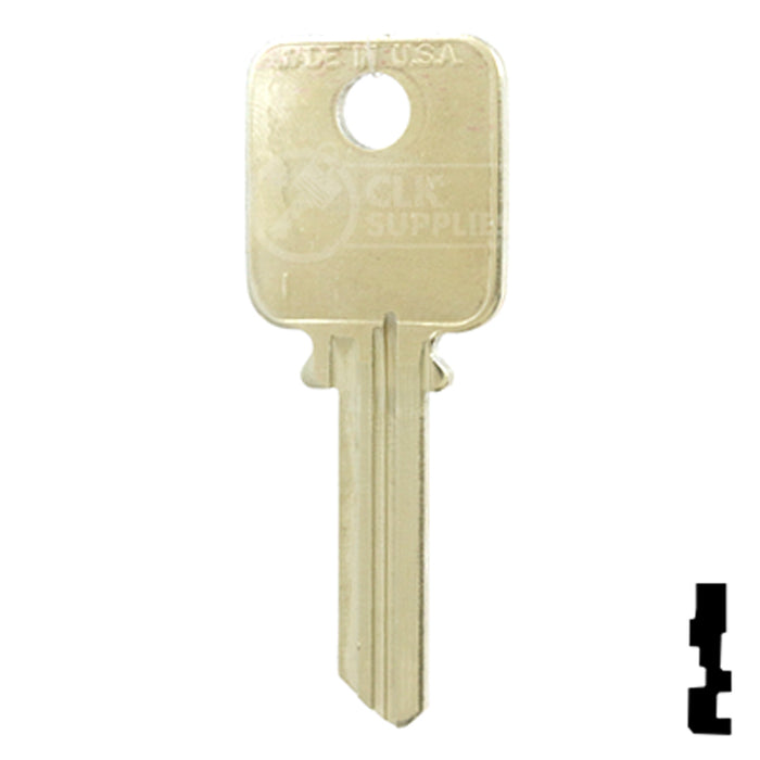 Uncut Key Blank | Medeco | 1687 Residential-Commercial Key Ilco