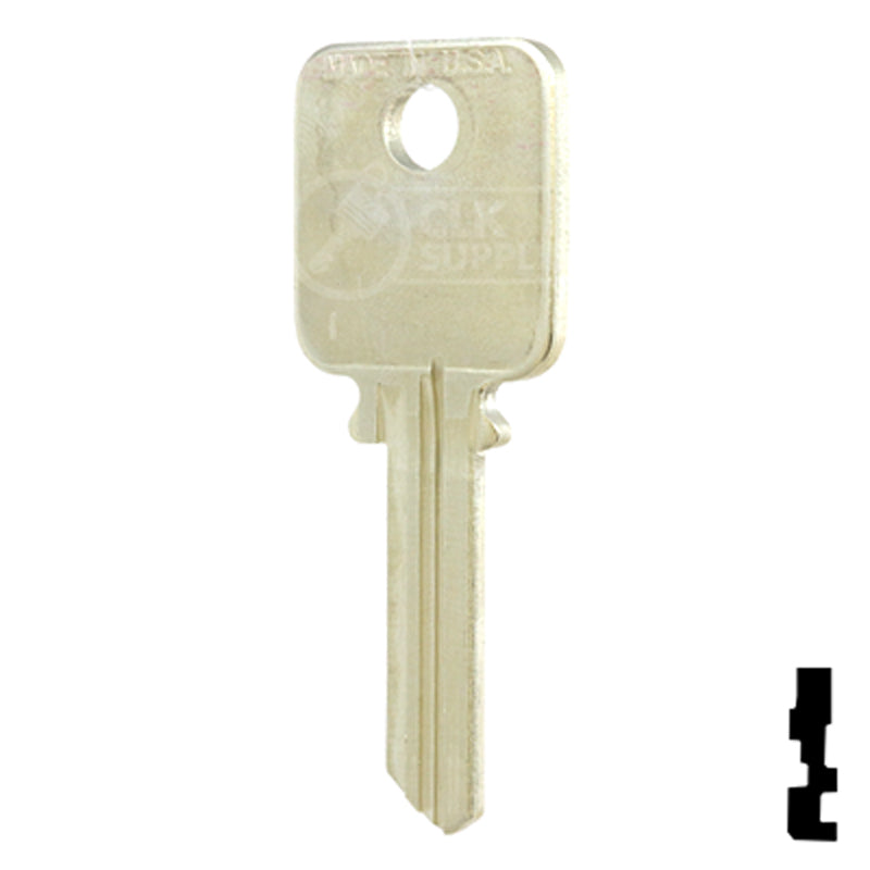 Uncut Key Blank | Medeco | 1687 Residential-Commercial Key Ilco