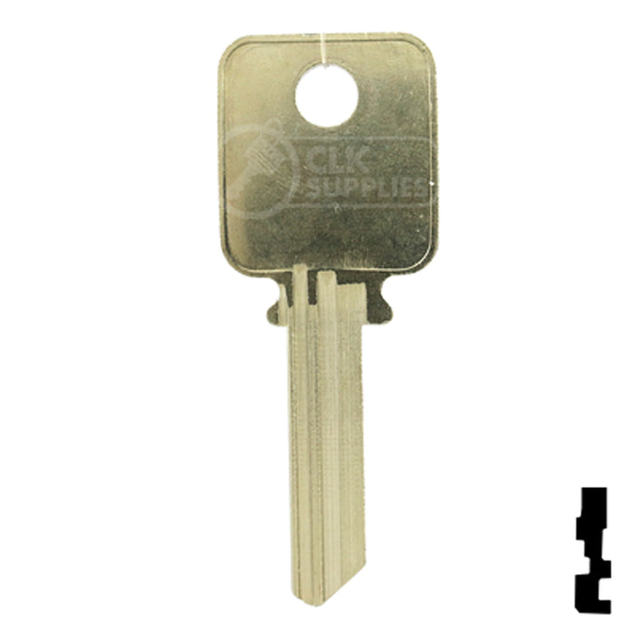 Uncut Key Blank | Medeco | 1687 Residential-Commercial Key Ilco