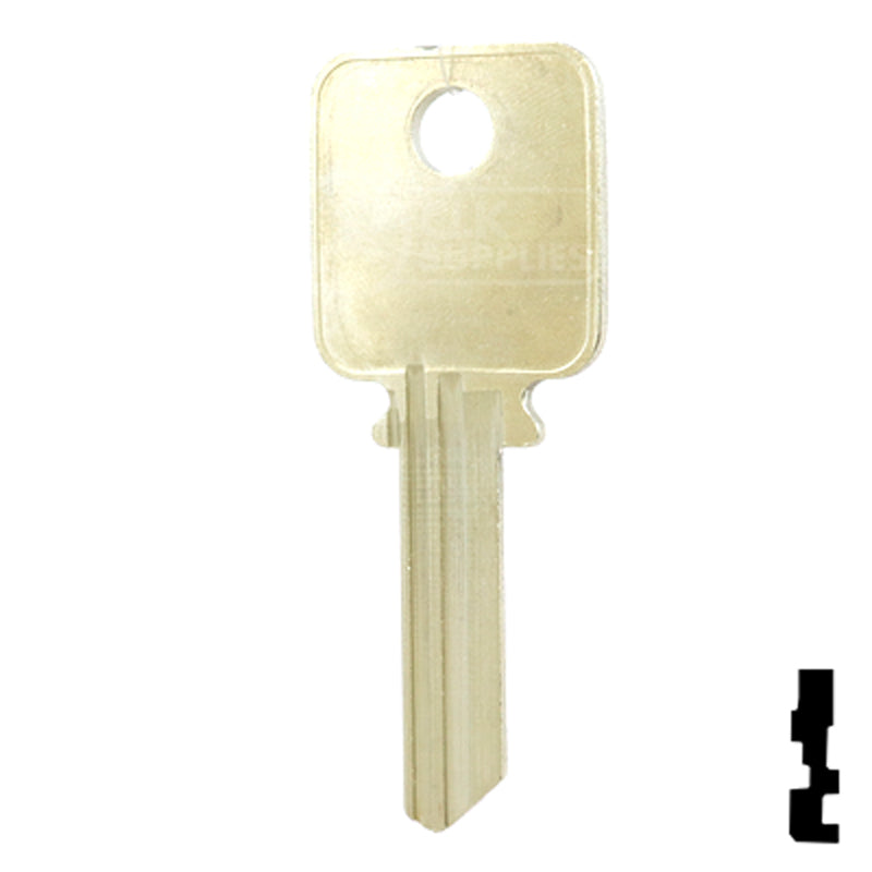 Uncut Key Blank | Medeco | 1687 Residential-Commercial Key Ilco