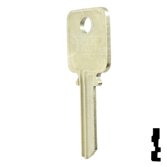 Uncut Key Blank | Medeco | 1687 Residential-Commercial Key Ilco