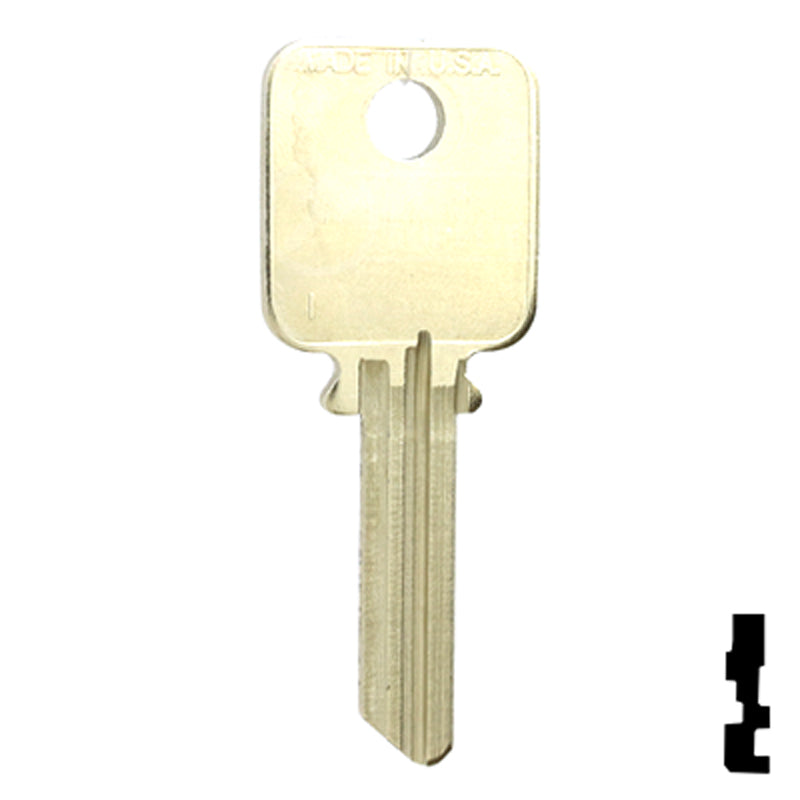 Uncut Key Blank | Medeco | 1687 Residential-Commercial Key Ilco