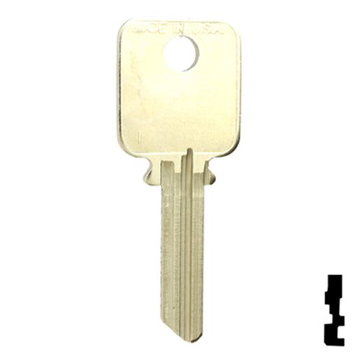 Uncut Key Blank | Medeco | 1687 Residential-Commercial Key Ilco
