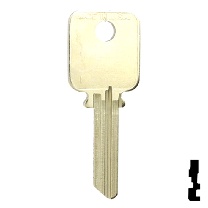 Uncut Key Blank | Medeco | 1687 Residential-Commercial Key Ilco