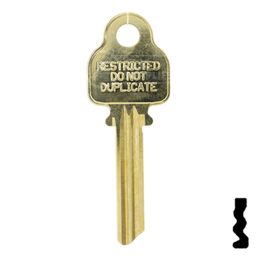 Uncut Key Blank | Medeco | A1517 Residential-Commercial Key Ilco