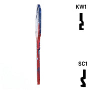 Uncut Key Blank | MLB ATLANTA BRAVES | Choose Keyway Residential-Commercial Key Ilco