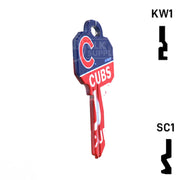Uncut Key Blank | MLB CHICAGO CUBS | Choose Keyway Residential-Commercial Key Ilco