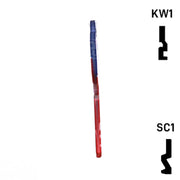 Uncut Key Blank | MLB CHICAGO CUBS | Choose Keyway Residential-Commercial Key Ilco