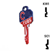 Uncut Key Blank | MLB CHICAGO CUBS | Choose Keyway Residential-Commercial Key Ilco
