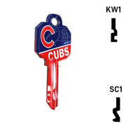 Uncut Key Blank | MLB CHICAGO CUBS | Choose Keyway Residential-Commercial Key Ilco
