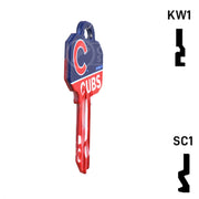Uncut Key Blank | MLB CHICAGO CUBS | Choose Keyway Residential-Commercial Key Ilco