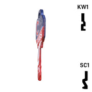 Uncut Key Blank | MLB CHICAGO CUBS | Choose Keyway Residential-Commercial Key Ilco