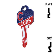Uncut Key Blank | MLB CHICAGO CUBS | Choose Keyway Residential-Commercial Key Ilco