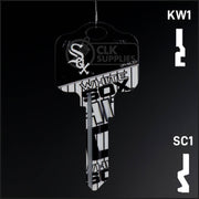 Uncut Key Blank | MLB CHICAGO WHITE SOX | Choose Keyway Residential-Commercial Key Ilco