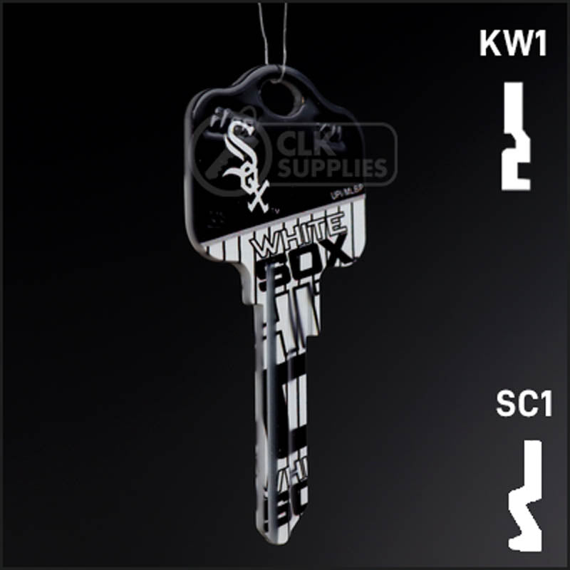 Uncut Key Blank | MLB CHICAGO WHITE SOX | Choose Keyway Residential-Commercial Key Ilco