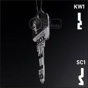 Uncut Key Blank | MLB CHICAGO WHITE SOX | Choose Keyway Residential-Commercial Key Ilco