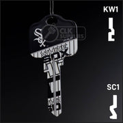 Uncut Key Blank | MLB CHICAGO WHITE SOX | Choose Keyway Residential-Commercial Key Ilco