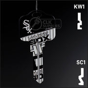 Uncut Key Blank | MLB CHICAGO WHITE SOX | Choose Keyway Residential-Commercial Key Ilco