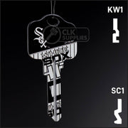 Uncut Key Blank | MLB CHICAGO WHITE SOX | Choose Keyway Residential-Commercial Key Ilco