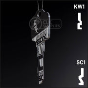 Uncut Key Blank | MLB CHICAGO WHITE SOX | Choose Keyway Residential-Commercial Key Ilco