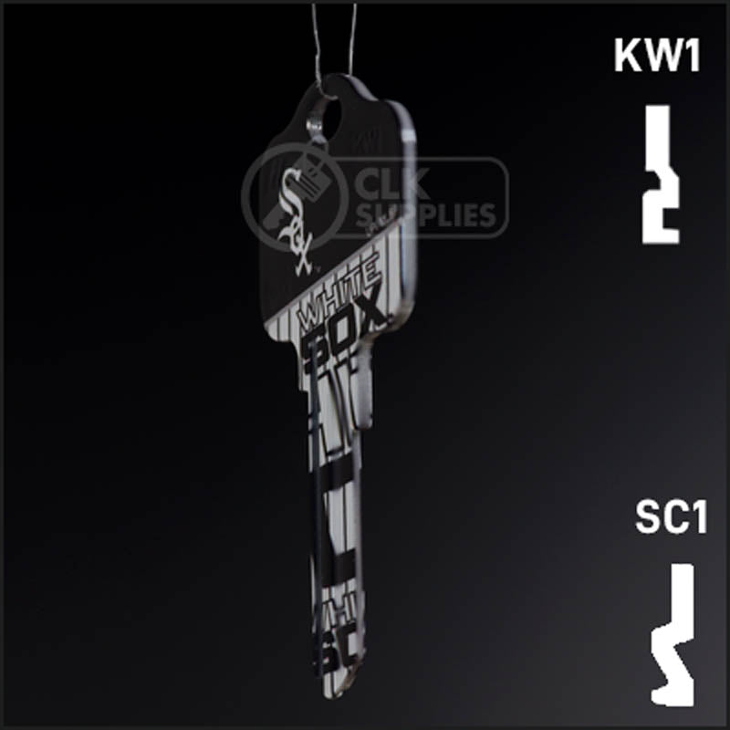Uncut Key Blank | MLB CHICAGO WHITE SOX | Choose Keyway Residential-Commercial Key Ilco