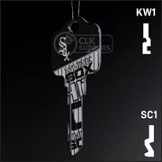 Uncut Key Blank | MLB CHICAGO WHITE SOX | Choose Keyway Residential-Commercial Key Ilco