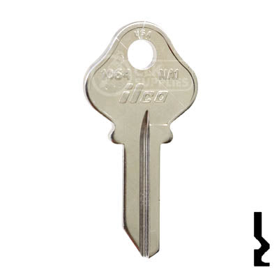 Uncut  Key Blank | National | 1064, NA1 Residential-Commercial Key Ilco