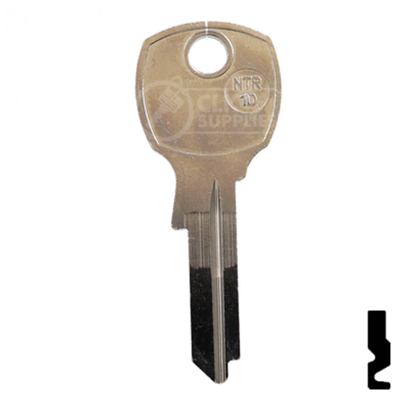 Uncut Key Blank | National | NA24 Residential-Commercial Key Ilco