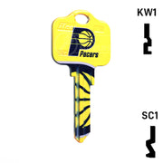 Uncut Key Blank | NBA Indiana Pacers | Choose Keyway Residential-Commercial Key Ilco