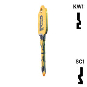 Uncut Key Blank | NBA Indiana Pacers | Choose Keyway Residential-Commercial Key Ilco