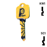Uncut Key Blank | NBA Indiana Pacers | Choose Keyway Residential-Commercial Key Ilco