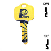 Uncut Key Blank | NBA Indiana Pacers | Choose Keyway Residential-Commercial Key Ilco