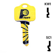 Uncut Key Blank | NBA Indiana Pacers | Choose Keyway Residential-Commercial Key Ilco