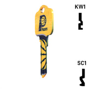Uncut Key Blank | NBA Indiana Pacers | Choose Keyway Residential-Commercial Key Ilco