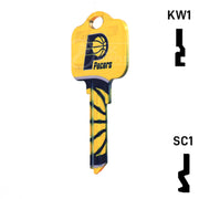 Uncut Key Blank | NBA Indiana Pacers | Choose Keyway Residential-Commercial Key Ilco