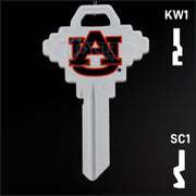 Uncut Key Blank | NCAA Auburn | Choose Keyway Residential-Commercial Key Ilco