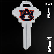 Uncut Key Blank | NCAA Auburn | Choose Keyway Residential-Commercial Key Ilco